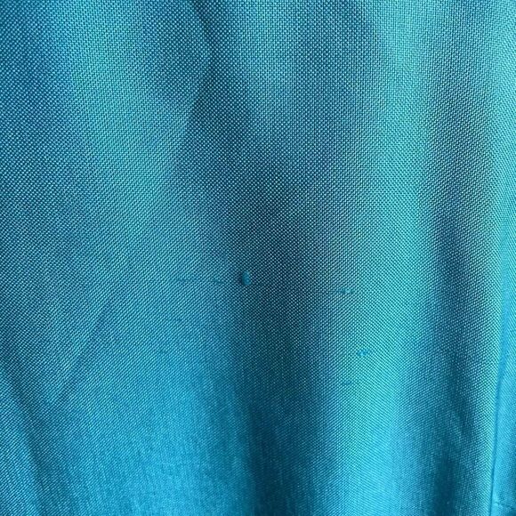 Vtg Talbots Womens Column Dress 8 Turquoise 100% Silk Lined Old Money Business - Picture 8 of 9